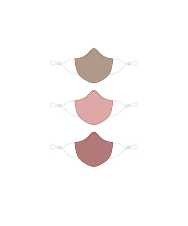 3 Tailored Masks mask Caraa Adult in Blush Colors