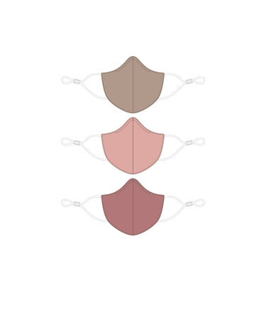 3 Tailored Masks mask Caraa Large in Blush Colors