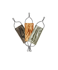 3 Universal Velvet Masks mask Caraa Adult in Terra Colors