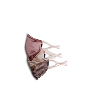 3 Tailored Velvet Masks mask Caraa Adult in Flora Colors