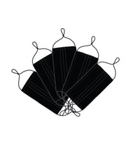 5 Universal Twill Masks mask Caraa Adult in Black