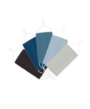 5 Universal Twill Masks mask Caraa Adult in Marine Colors