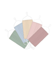 5 Universal Twill Masks mask Caraa Adult in Pastel Colors