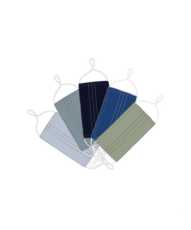 5 Universal Masks mask Caraa Kids 8-12 in Marine Colors