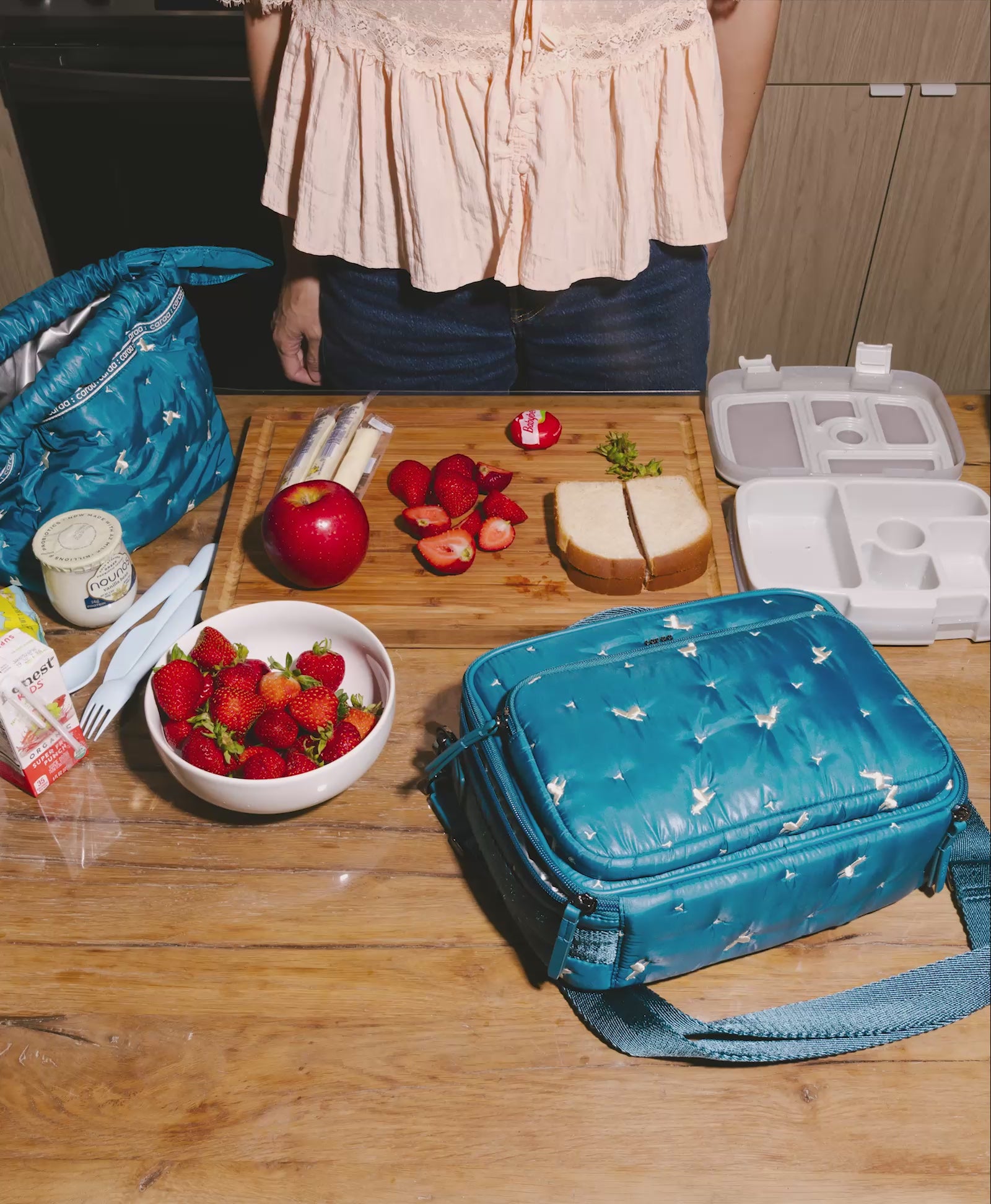 お弁当袋Lサイズ（LUNA） Kids Lunch Bag | Kids Convertible Lunch Box by Caraa