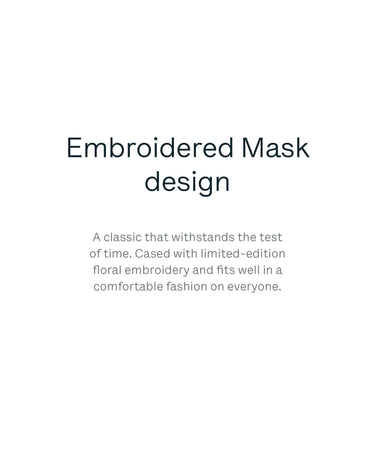 3 Universal Embroidered Masks mask Caraa