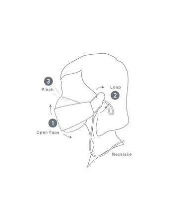 3 Printed Origami Masks mask Caraa