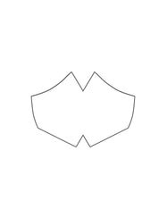 25 Fitted Mask Filters mask Caraa Adult in White