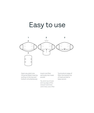 25 Pleated Mask Filters mask Caraa