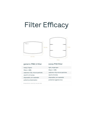 25 Pleated Mask Filters mask Caraa