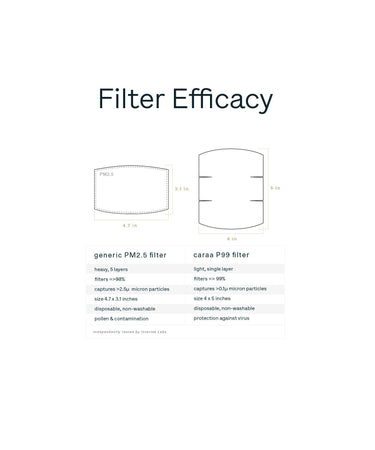 25 Pleated Mask Filters mask Caraa