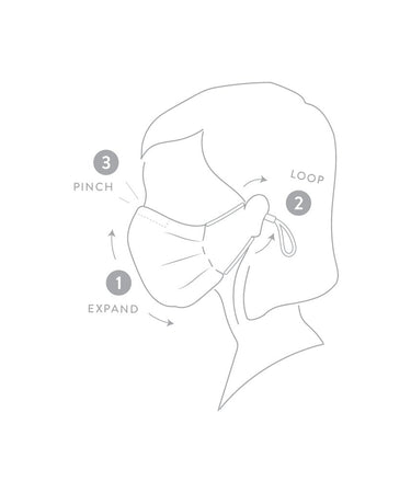 3 Universal Embroidered Masks mask Caraa